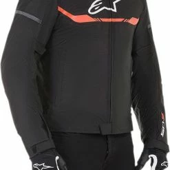 Alternative view of Alpinestars T-SPS Waterproof Jacket Black/White/Fluo Red