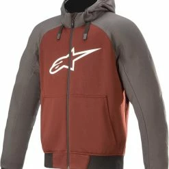 Alpinestars Chrome Sport Hoodie Jacket Gray/Burgundy