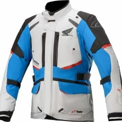 Alpinestars Andes Honda V3 Drystar Jacket Gray/Blue/Red