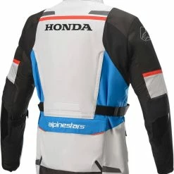 Alternative view of Alpinestars Andes Honda V3 Drystar Jacket Gray/Blue/Red