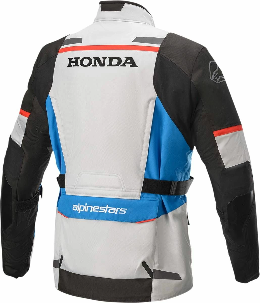 Alpinestars Andes Honda V3 Drystar Jacket Gray/Blue/Red 2 Alpinestars Andes Honda V3 Drystar Jacket Gray/Blue/Red - Image 2