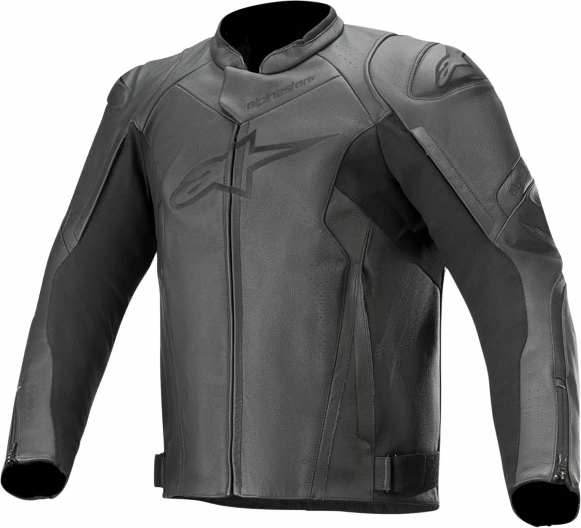 Alpinestars Faster V2 Leather Jacket Black/Black 1 Alpinestars Faster V2 Leather Jacket Black/Black