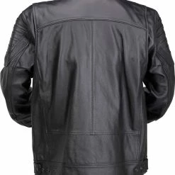 Alternative view of Z1R Widower Leather Jacket Black
