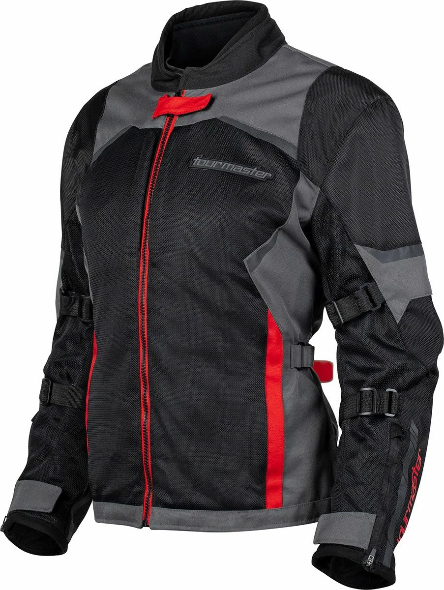 Tourmaster Intake Air V6 Womens Jacket Red/Grey 1 Tourmaster Intake Air V6 Womens Jacket Red/Grey