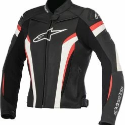 Alpinestars GP Plus R V2 Womens Leather Jacket Black/White/Red