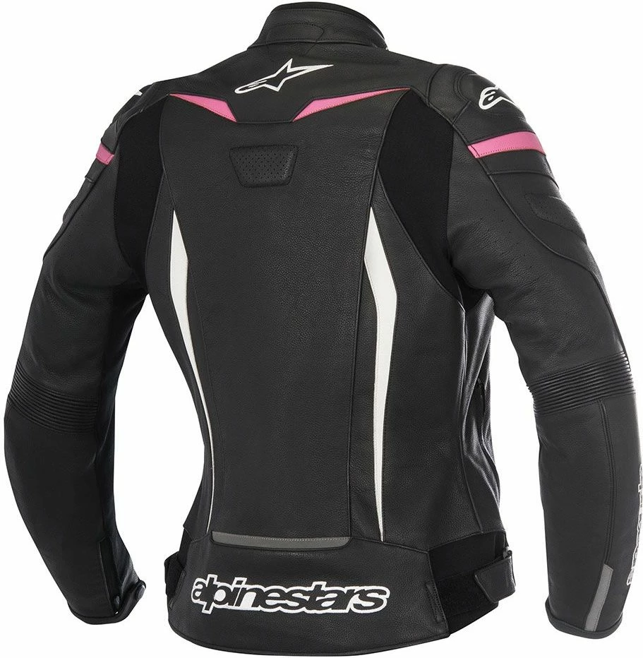Alpinestars GP Plus R V2 Womens Leather Jacket Black/White/Fuchia 3 Alpinestars GP Plus R V2 Womens Leather Jacket Black/White/Fuchia - Image 3