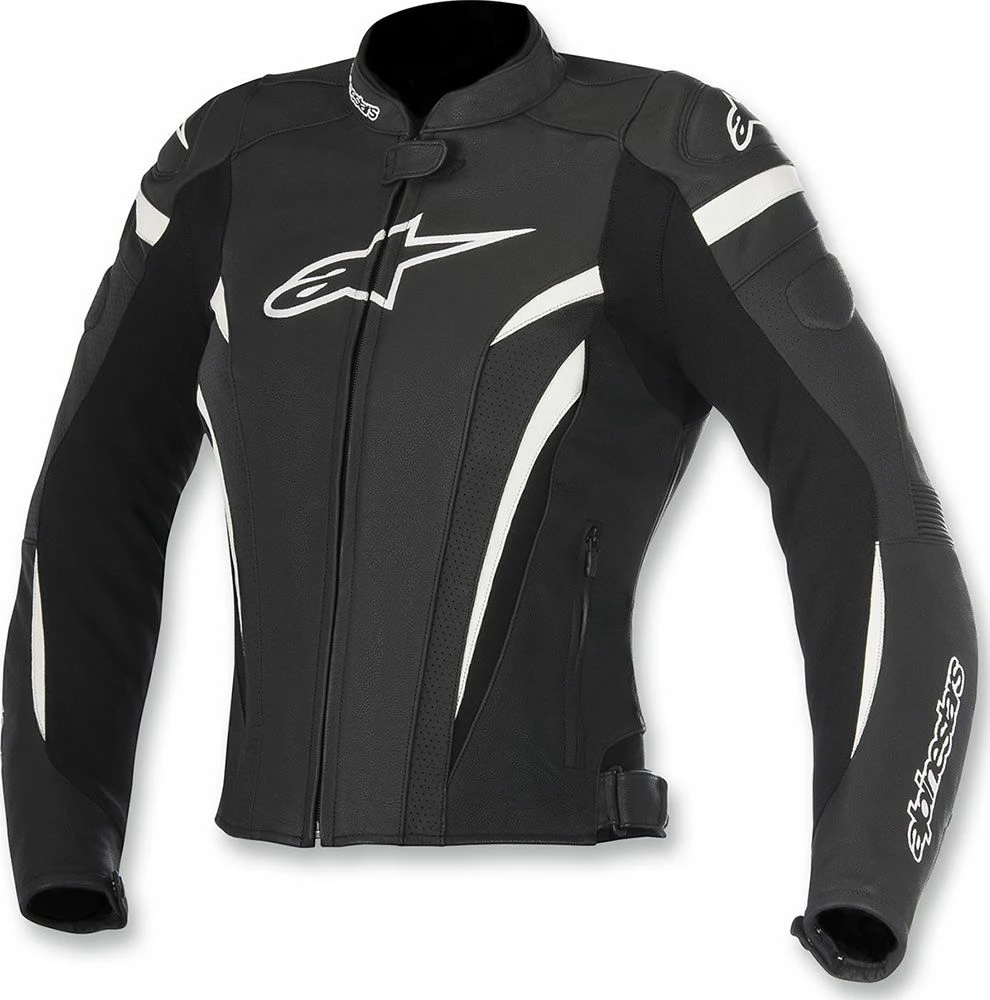 Alpinestars GP Plus R V2 Airflow Womens Leather Jacket Black/White 1 Alpinestars GP Plus R V2 Airflow Womens Leather Jacket Black/White