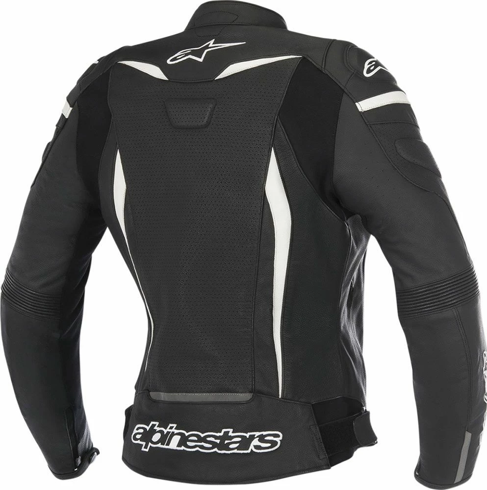 Alpinestars GP Plus R V2 Airflow Womens Leather Jacket Black/White 2 Alpinestars GP Plus R V2 Airflow Womens Leather Jacket Black/White - Image 2