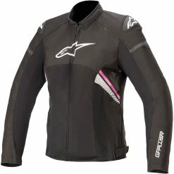 Alpinestars Stella T-GP Plus R V3 Air Womens Jacket Black/White/Fuchsia