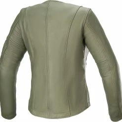 Alternative view of Alpinestars Stella Alice Womens Leather Jacket Military Green