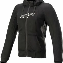 Alpinestars Stella Chrome Sport Hoodie Womens Jacket Black