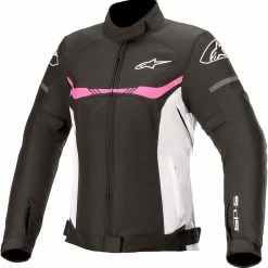 Alpinestars Stella T-SPS Waterproof Womens Jacket Black/White/Fuchsia