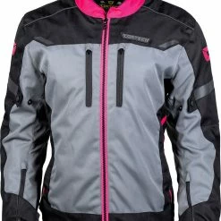 Cortech Aero-Tec Womens Jacket Black/Rubine/Gun