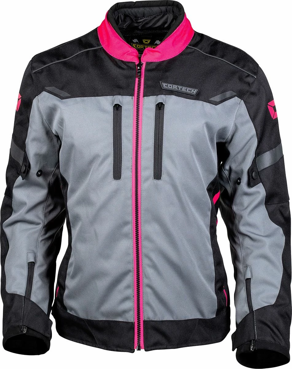 Cortech Aero-Tec Womens Jacket Black/Rubine/Gun 1 Cortech Aero-Tec Womens Jacket Black/Rubine/Gun