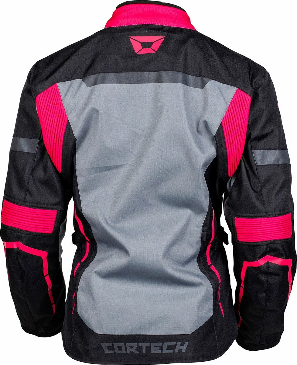 Cortech Aero-Tec Womens Jacket Black/Rubine/Gun 3 Cortech Aero-Tec Womens Jacket Black/Rubine/Gun - Image 3