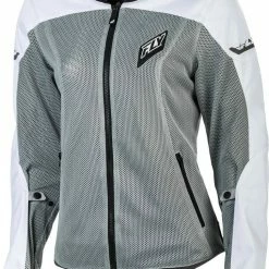 Fly Racing Flux Air Womens Jacket White/Grey