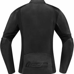 Alternative view of Icon Overlord Leather Womens Jacket Black