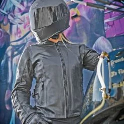 Speed And Strength Throttle Body Womens Leather Jacket Black -Fxr shop 4048548 4