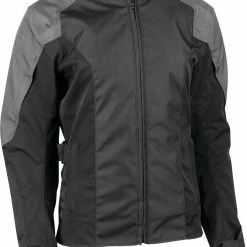 Speed And Strength Mad Dash Womens Textile Jacket Black/Gray