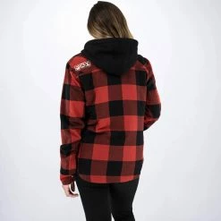Alternative view of FXR Timber Insulated Flannel Womens Jacket Rust/Black