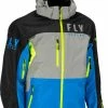 Fly Racing Carbon Snowmobile Jacket Blue/Hi-Vis