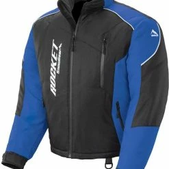 Rocket Snow Gear Mens Storm XC Snowmobile Jacket Black/Blue
