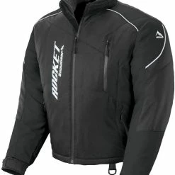 Rocket Snow Gear Mens Storm XC Snowmobile Jacket Black/Black