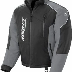 Rocket Snow Gear Mens Storm XC Snowmobile Jacket Black/Gray
