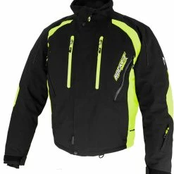 Rocket Snow Gear Flame Snowmobile Jacket Black/HI-Viz