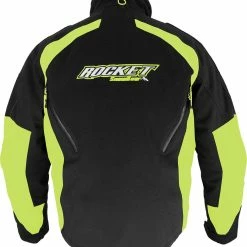 Alternative view of Rocket Snow Gear Flame Snowmobile Jacket Black/HI-Viz
