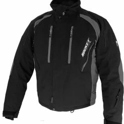 Rocket Snow Gear Flame Snowmobile Jacket Black/Gray