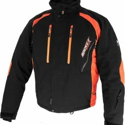 Rocket Snow Gear Flame Snowmobile Jacket Black/Orange