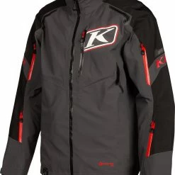 Klim 2022 Valdez Jacket Black/High Risk Red