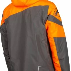 Alternative view of Klim Instinct Snowmobile Jacket Strike Orange/Asphalt