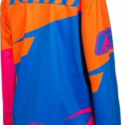 Alternative view of Klim Race Spec Snowmobile Jacket Electric Blue Lemonade/Knockout Pink