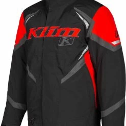 Klim Keweenaw Snowmobile Jacket Black/High Risk Red