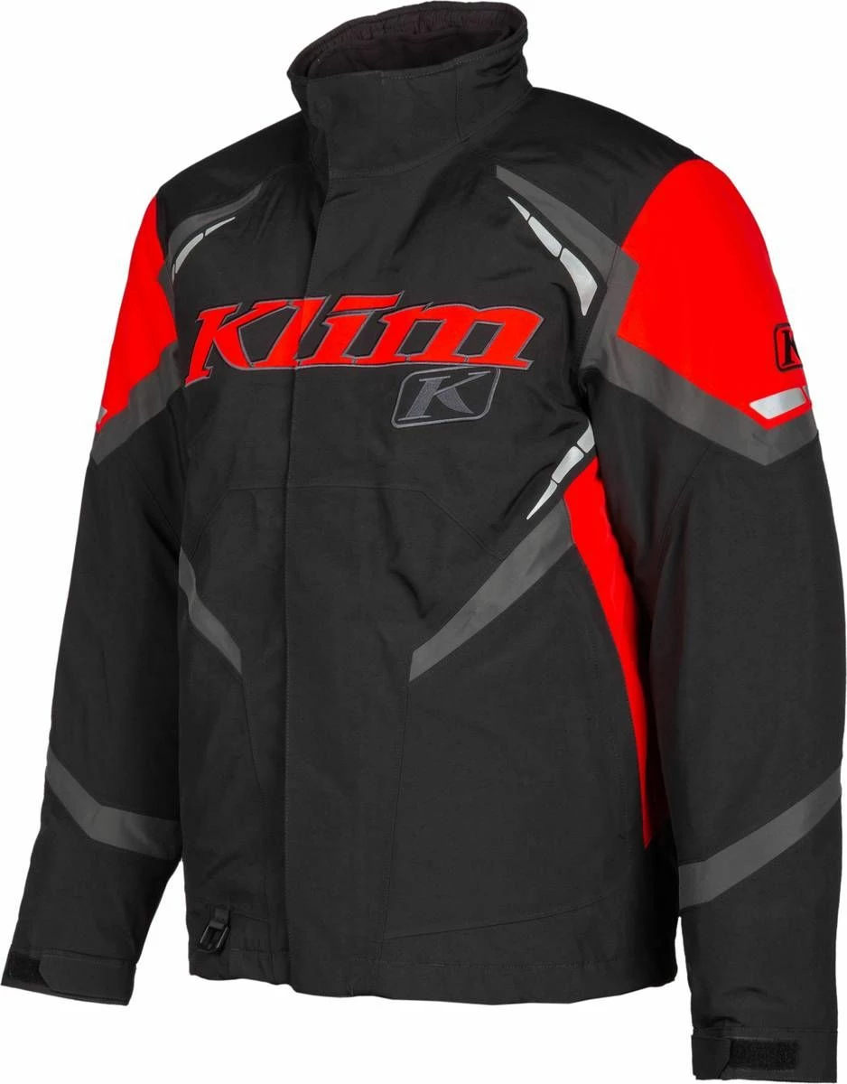 Klim Keweenaw Snowmobile Jacket Black/High Risk Red 1 Klim Keweenaw Snowmobile Jacket Black/High Risk Red