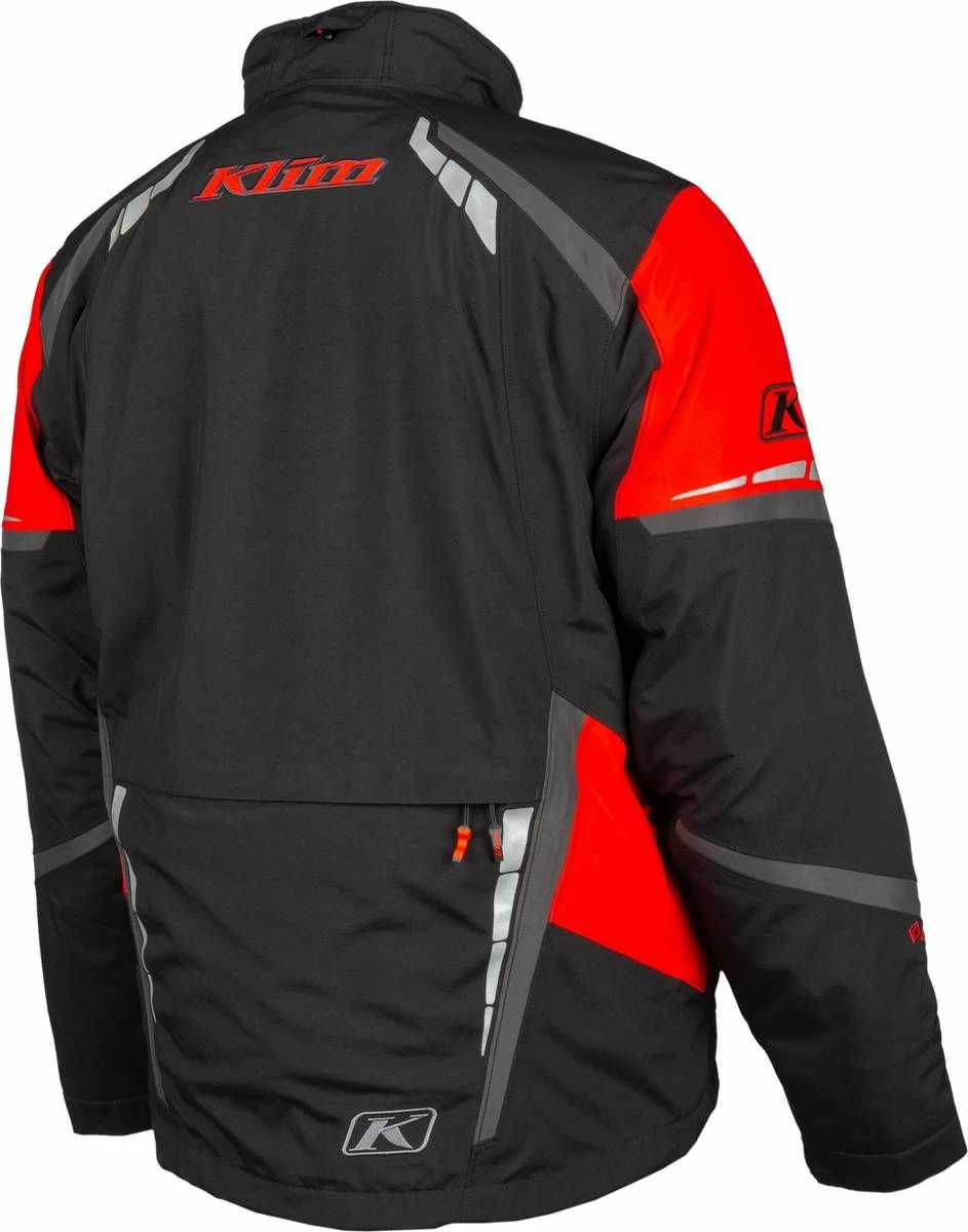 Klim Keweenaw Snowmobile Jacket Black/High Risk Red 2 Klim Keweenaw Snowmobile Jacket Black/High Risk Red - Image 2