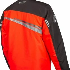 Alternative view of Klim Kaos Snowmobile Jacket Black/High Risk Red