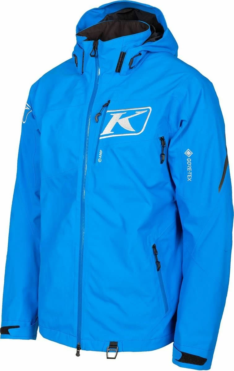 Klim Storm Snowmobile Jacket Electric Blue Lemonade/Metallic Silver 1 Klim Storm Snowmobile Jacket Electric Blue Lemonade/Metallic Silver