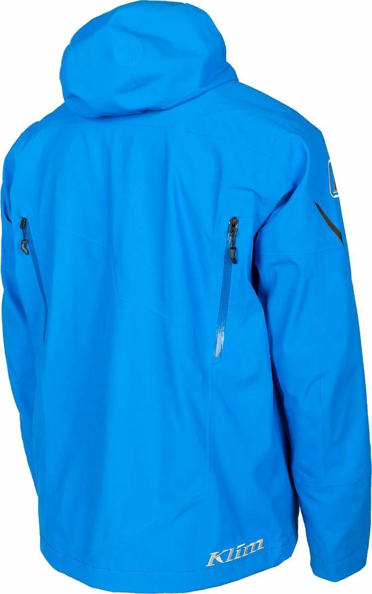Klim Storm Snowmobile Jacket Electric Blue Lemonade/Metallic Silver 2 Klim Storm Snowmobile Jacket Electric Blue Lemonade/Metallic Silver - Image 2