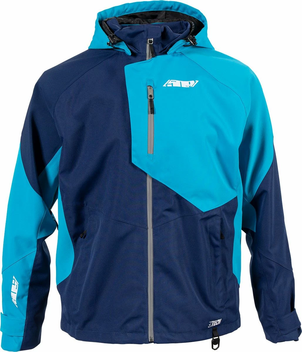 509 Evolve Snowmobile Jacket Shell Cyan Navy 1 509 Evolve Snowmobile Jacket Shell Cyan Navy
