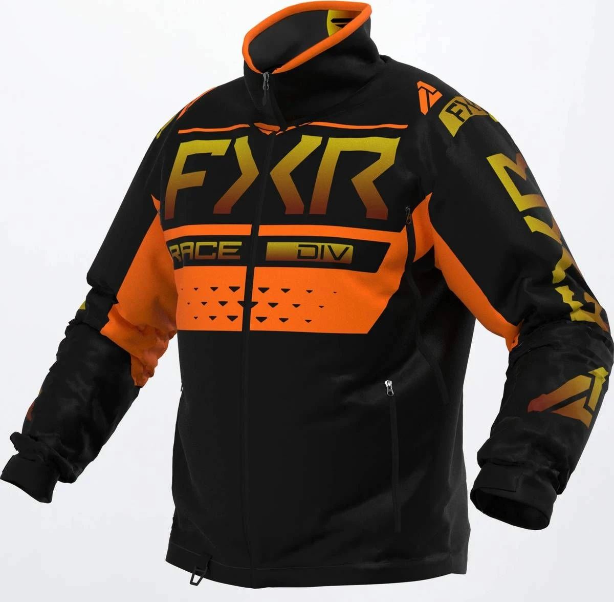 FXR 2022 Cold Cross RR Jacket Black/Gold Inferno/Org 1 FXR 2022 Cold Cross RR Jacket Black/Gold Inferno/Org