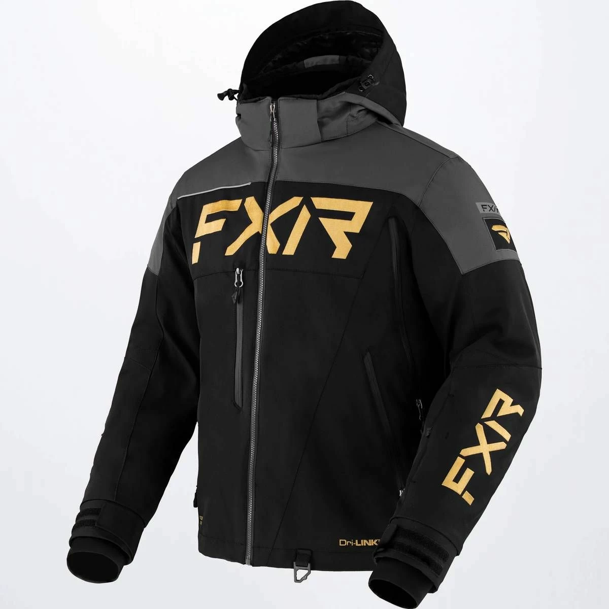 FXR 2022 Ranger Snowmobile Jacket Black/Char/Gold 1 FXR 2022 Ranger Snowmobile Jacket Black/Char/Gold