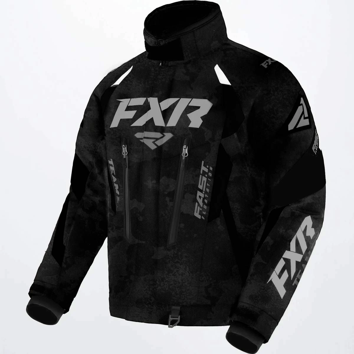FXR 2022 Team FX Snowmobile Jacket Black Camo 1 FXR 2022 Team FX Snowmobile Jacket Black Camo