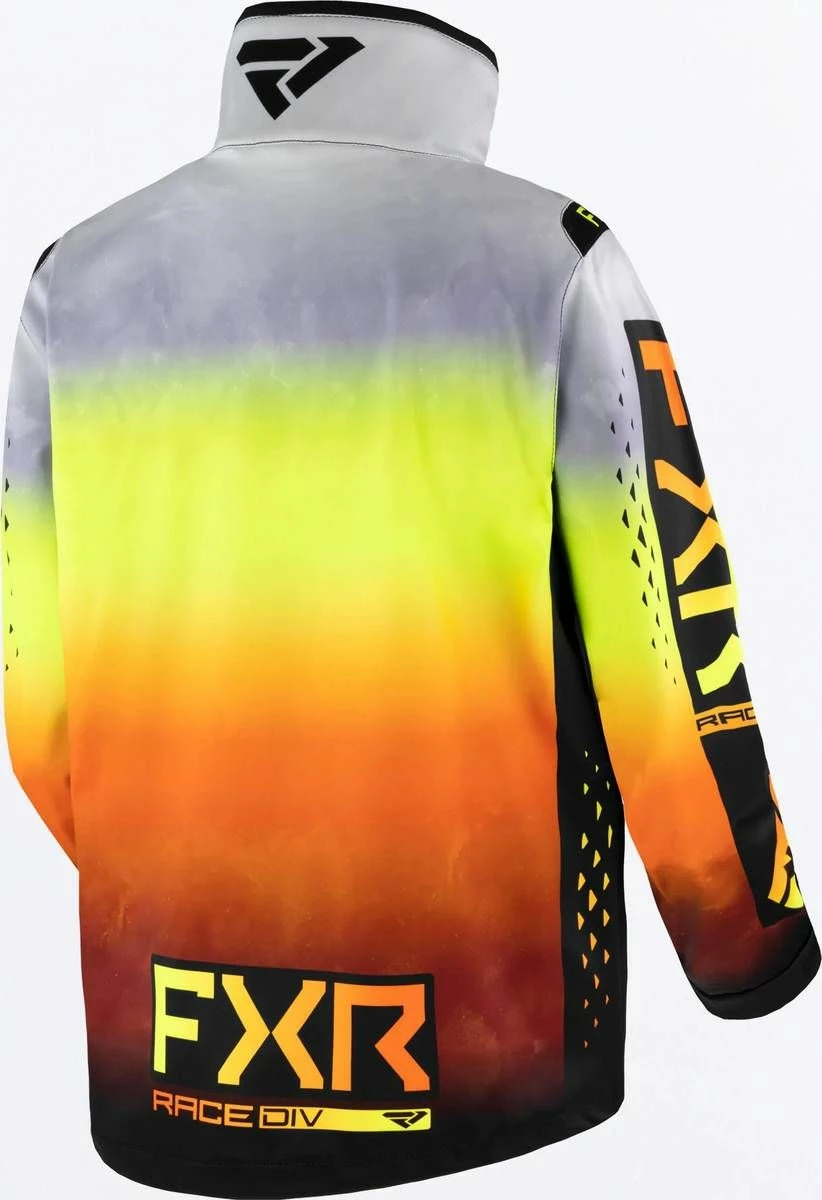 FXR 2023 Cold Cross RR Snowmobile Jacket White Lightning/Black 2 FXR 2023 Cold Cross RR Snowmobile Jacket White Lightning/Black - Image 2