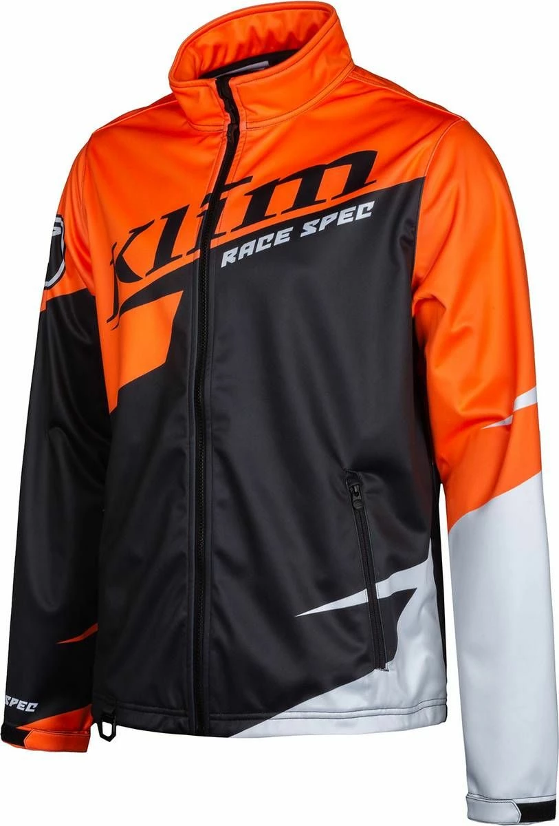 Klim Race Spec Youth Jacket Black/White 1 Klim Race Spec Youth Jacket Black/White