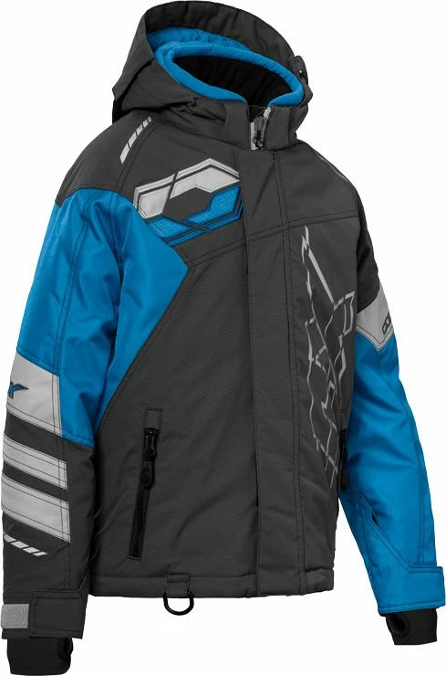 Castle X Code Youth Snowmobile Jacket Silver/Red 1 Castle X Code Youth Snowmobile Jacket Silver/Red