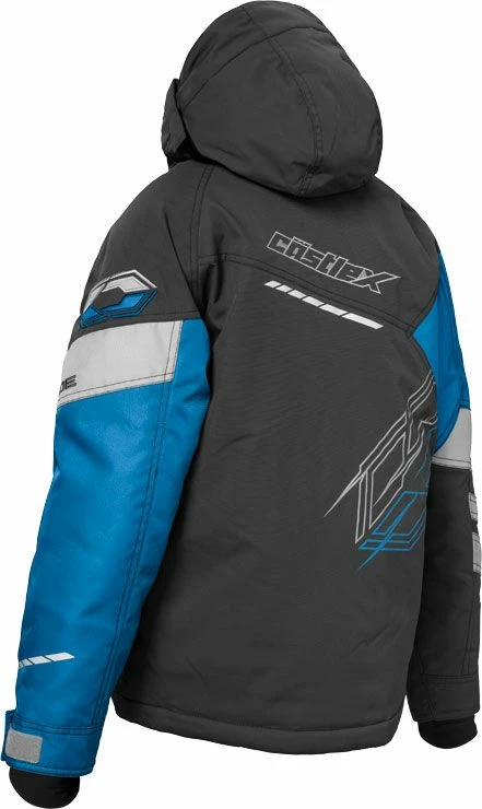Castle X Code Youth Snowmobile Jacket Silver/Red 2 Castle X Code Youth Snowmobile Jacket Silver/Red - Image 2