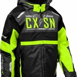 Castle X Strike G4 Youth Snowmobile Jacket Hi-Vis/Charcoal/Black